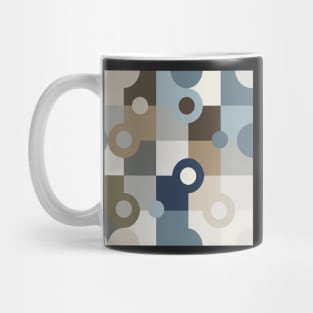 Woodland Circles Retro Vintage Abstract Pattern Mug